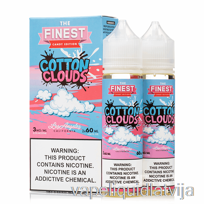 Kokvilnas Mākoņi - Finest Candy Edition - 120ml 0mg Vape šķidrums